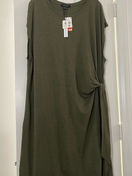 Sanctuary Dresses & Skirts - NWT 2X 18 20 Sanctuary Olive Green Side-Knot Dress